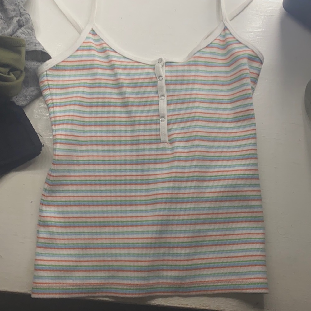 Rainbow Levi’s Tank
